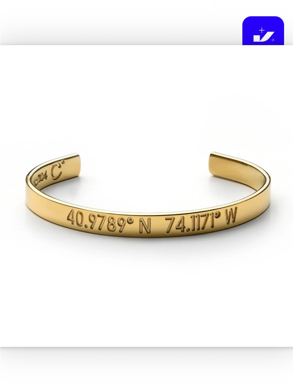 Coordinates Collection Legend Bracelet 14K gold plated - NYC